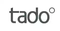 The logo of tado°, composed of the lowercase word 'tado' in grey, with a small degree symbol at the top right.