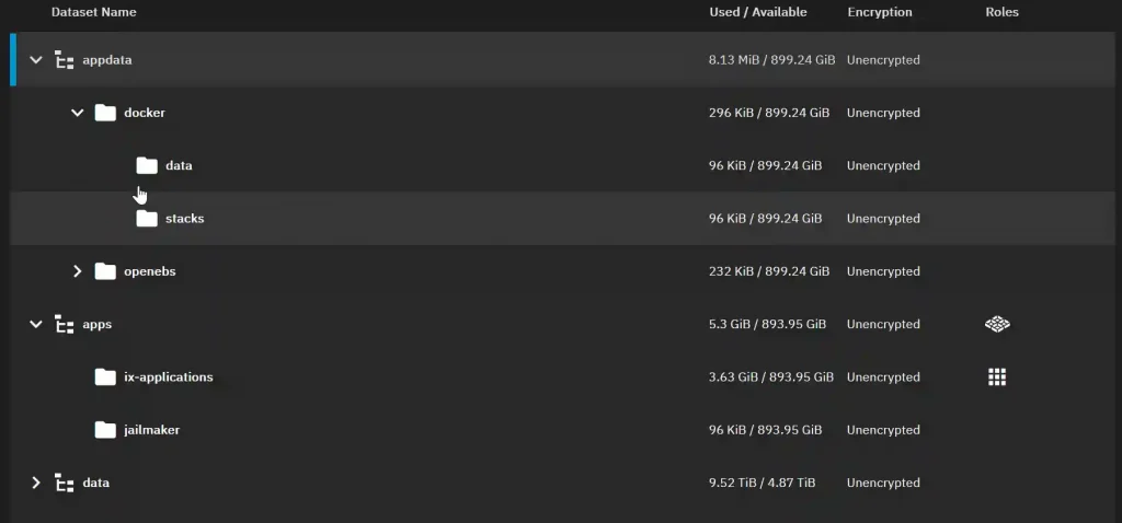 A screenshot of a file management interface showing various datasets and their details.